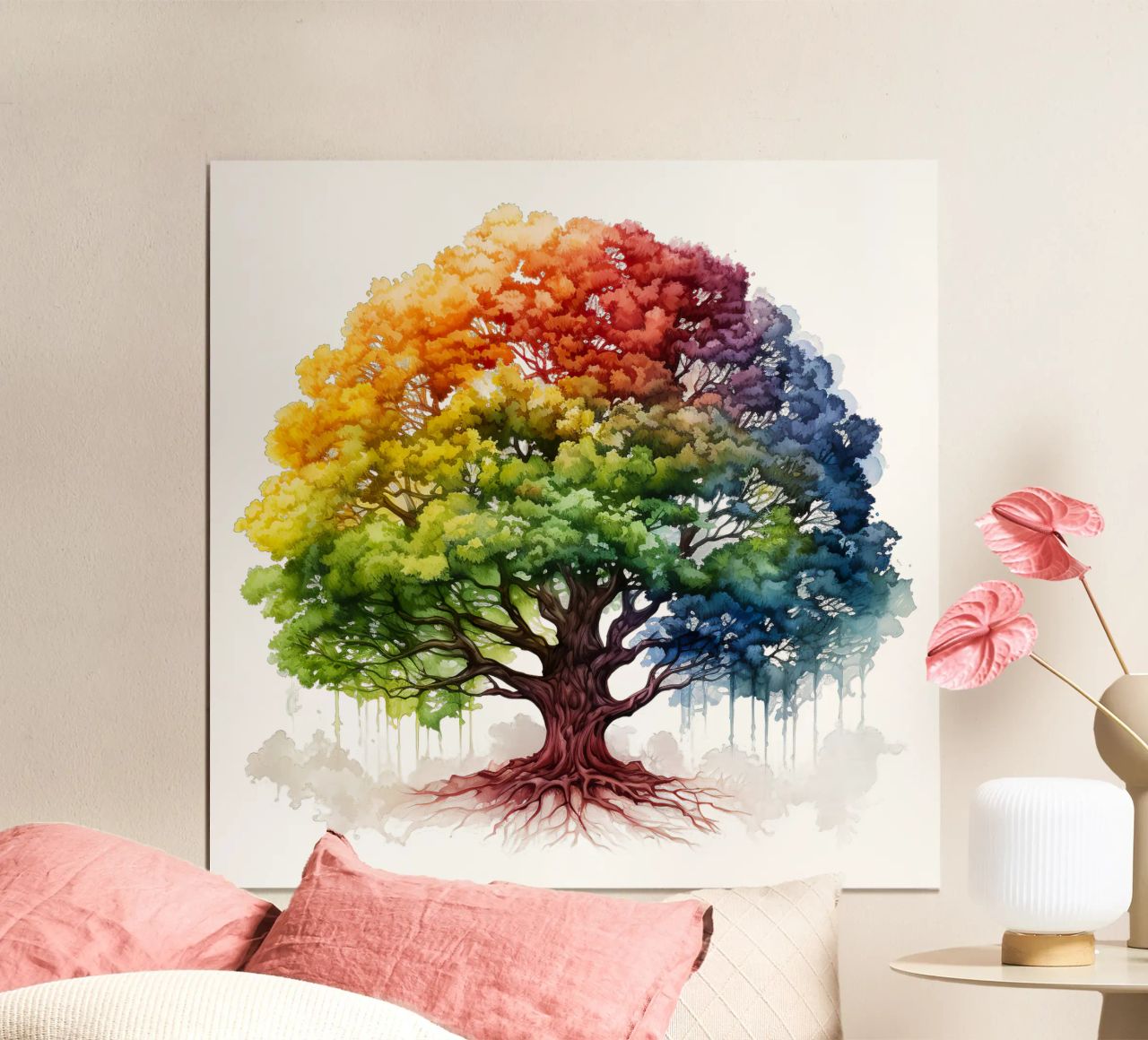 Arbre de vie coloré poster de Spiritual Touch