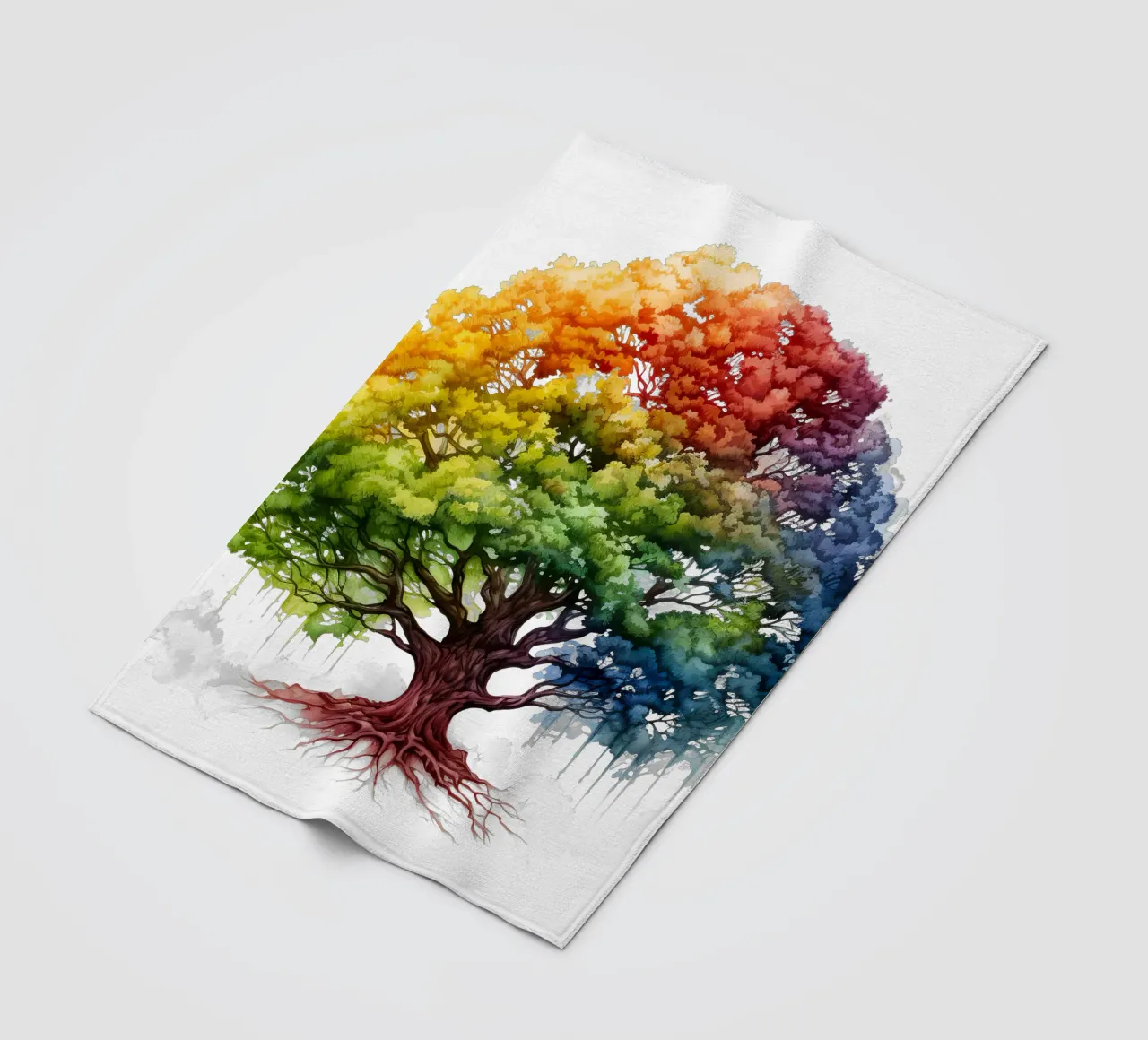 Albero della vita colorato coperta in pile da Spiritual Touch