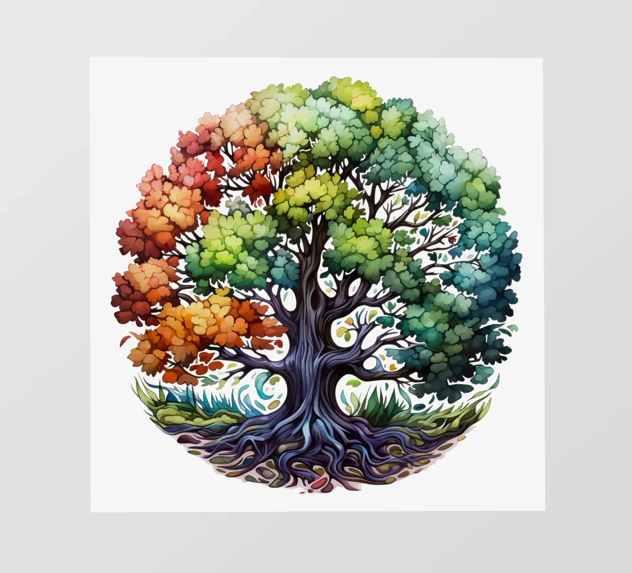 Albero della vita colorato pellicola backlit da Spiritual Touch