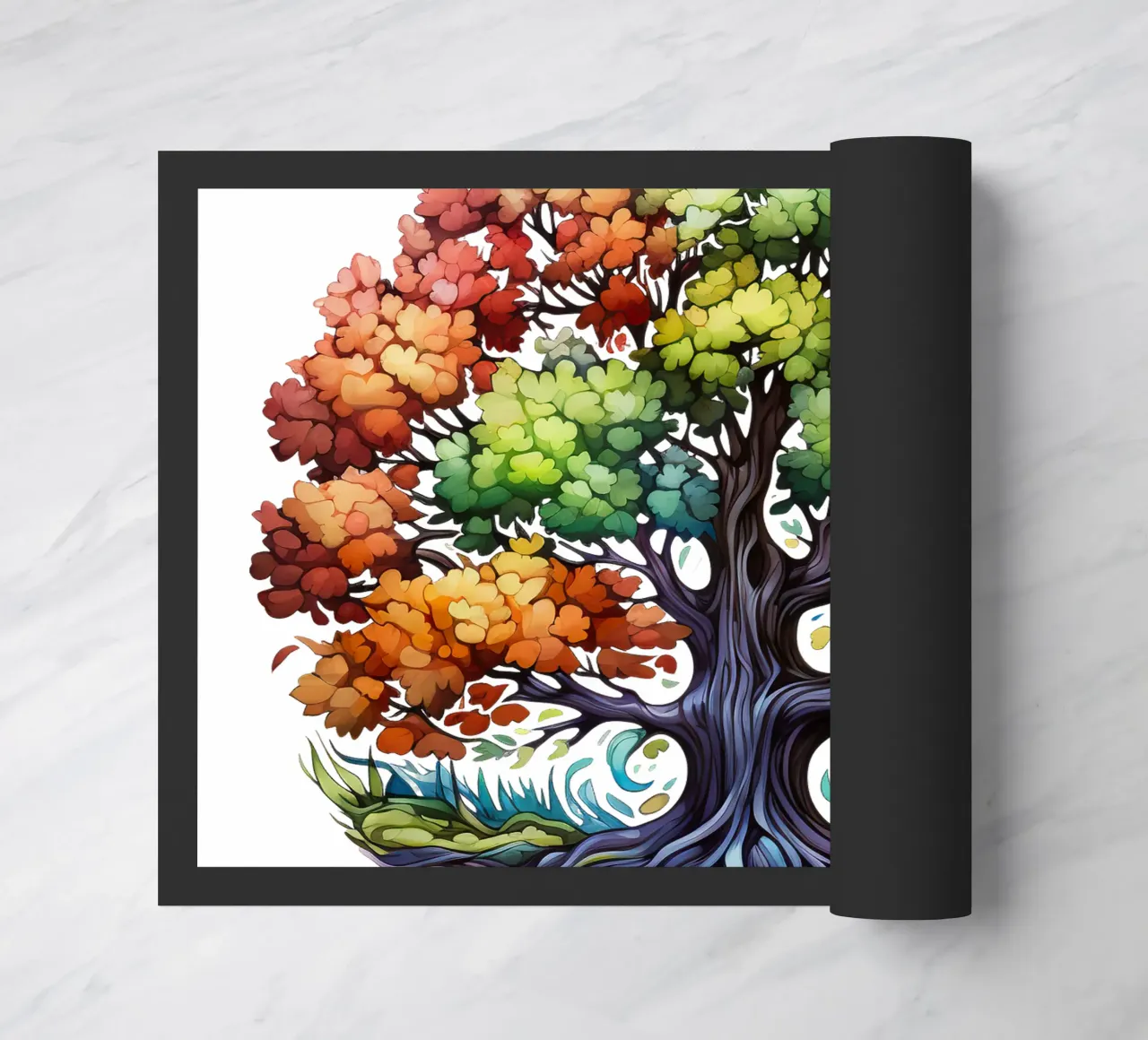Albero della vita colorato zerbino da Spiritual Touch