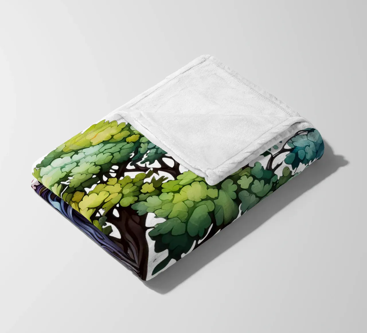 Bunter Baum des Lebens Fleecedecke von Spiritual Touch