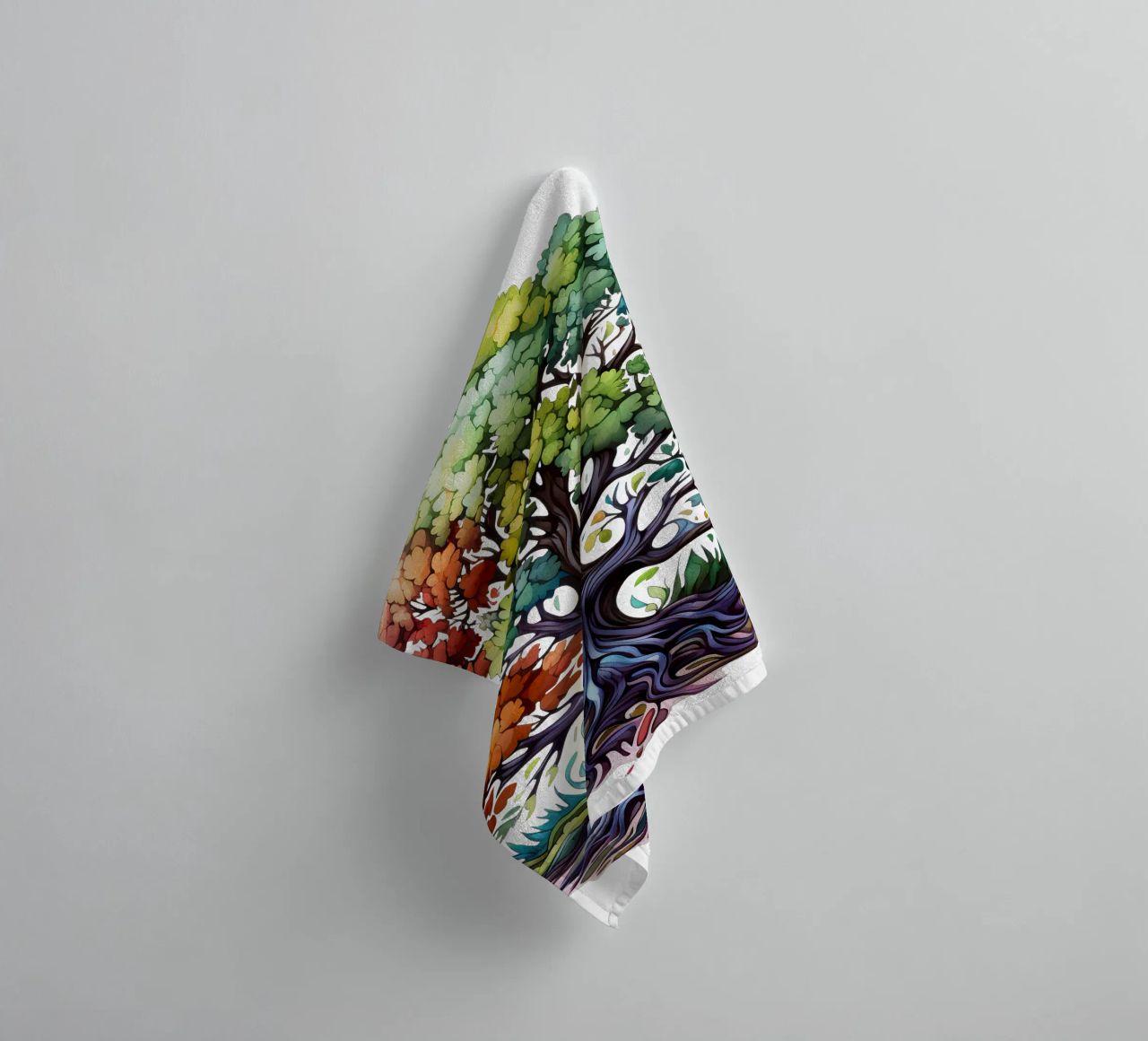 Arbre de vie coloré serviette de bain de Spiritual Touch