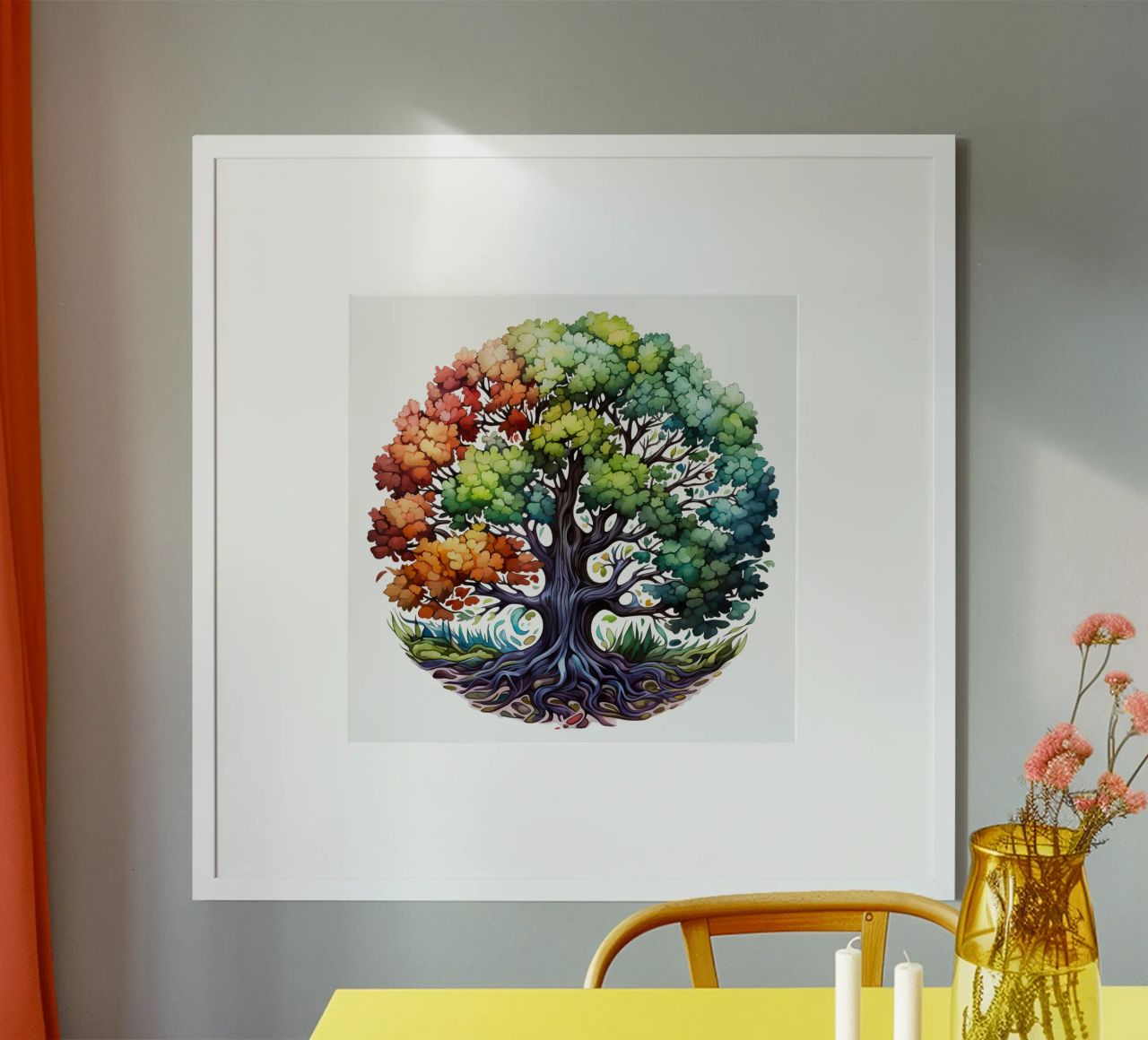 Arbre de vie coloré poster de Spiritual Touch