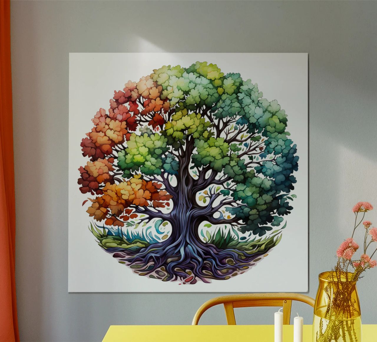 Arbre de vie coloré poster de Spiritual Touch