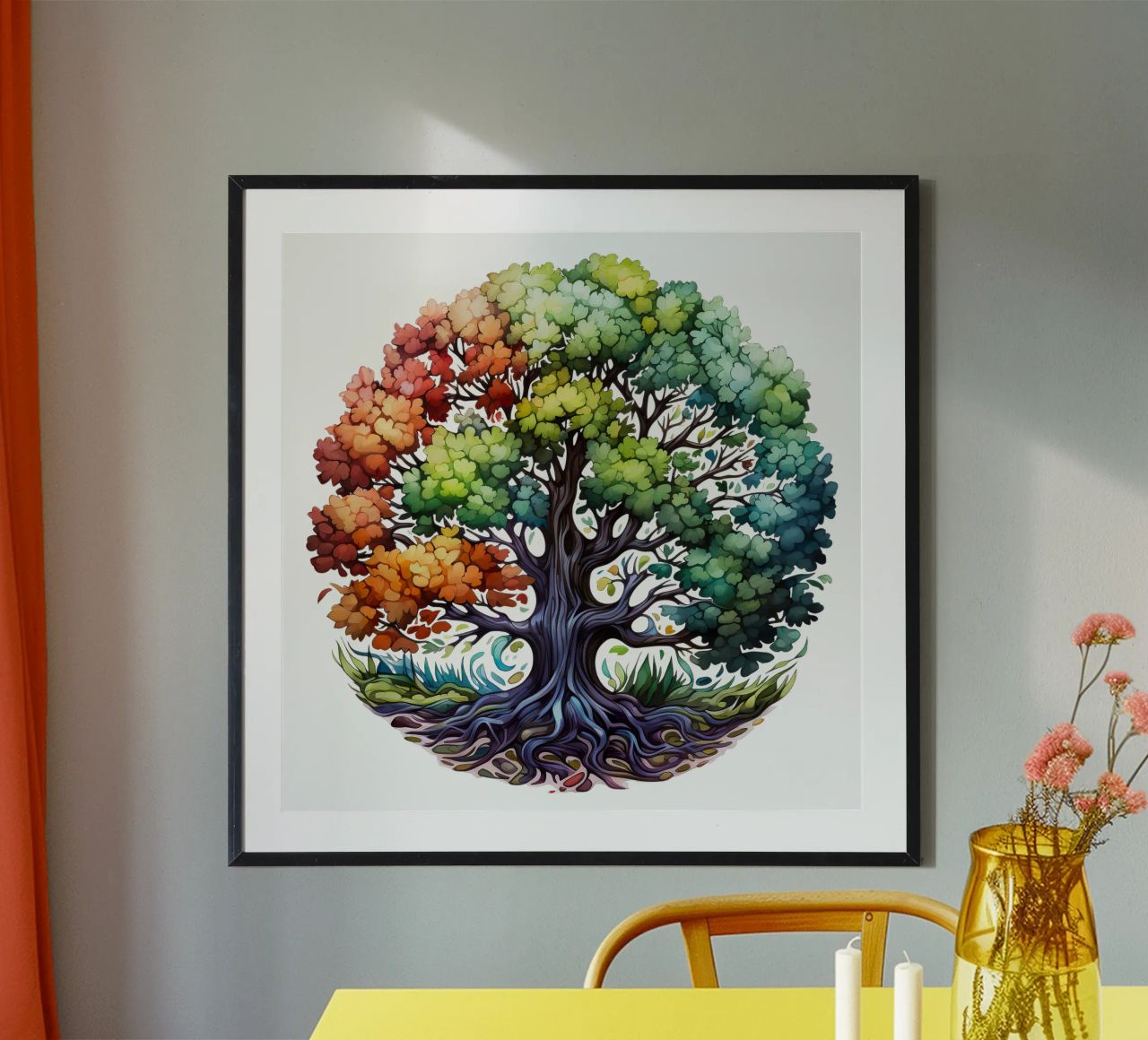 Arbre de vie coloré poster de Spiritual Touch