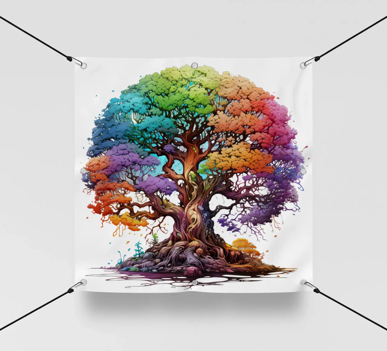 Albero della vita colorato telo in pvc da Spiritual Touch