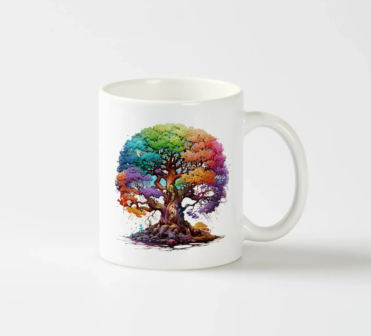 Albero della vita colorato tazza in ceramica da Spiritual Touch