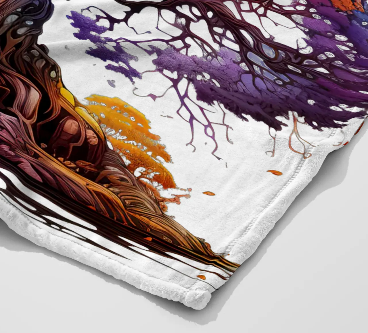 Albero della vita colorato coperta in pile da Spiritual Touch