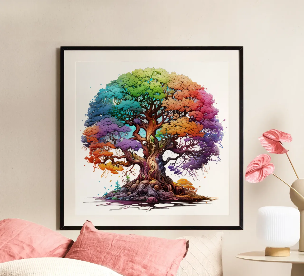 Albero della vita colorato carta hahnemühle da Spiritual Touch
