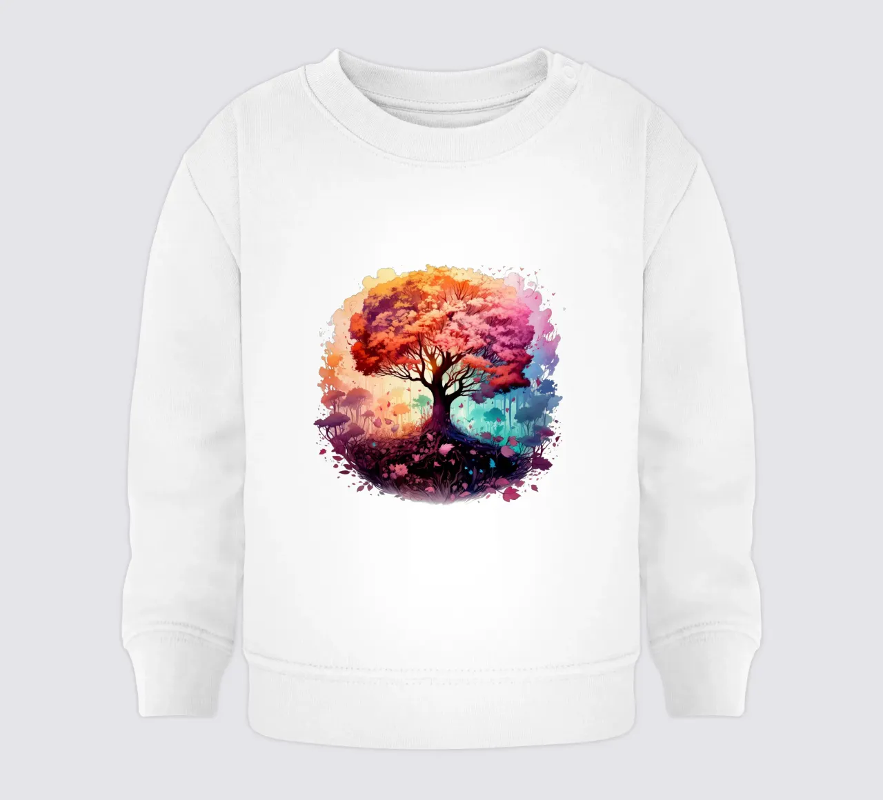 Albero della vita colorato felpa neonato da Spiritual Touch