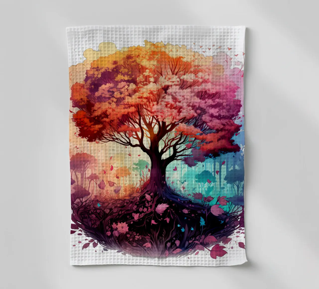 Albero della vita colorato canovaccio da cucina da Spiritual Touch