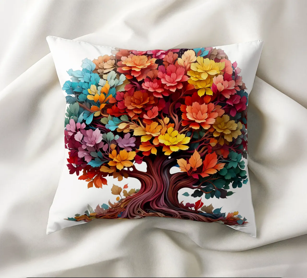 Albero della vita colorato cuscino da Spiritual Touch