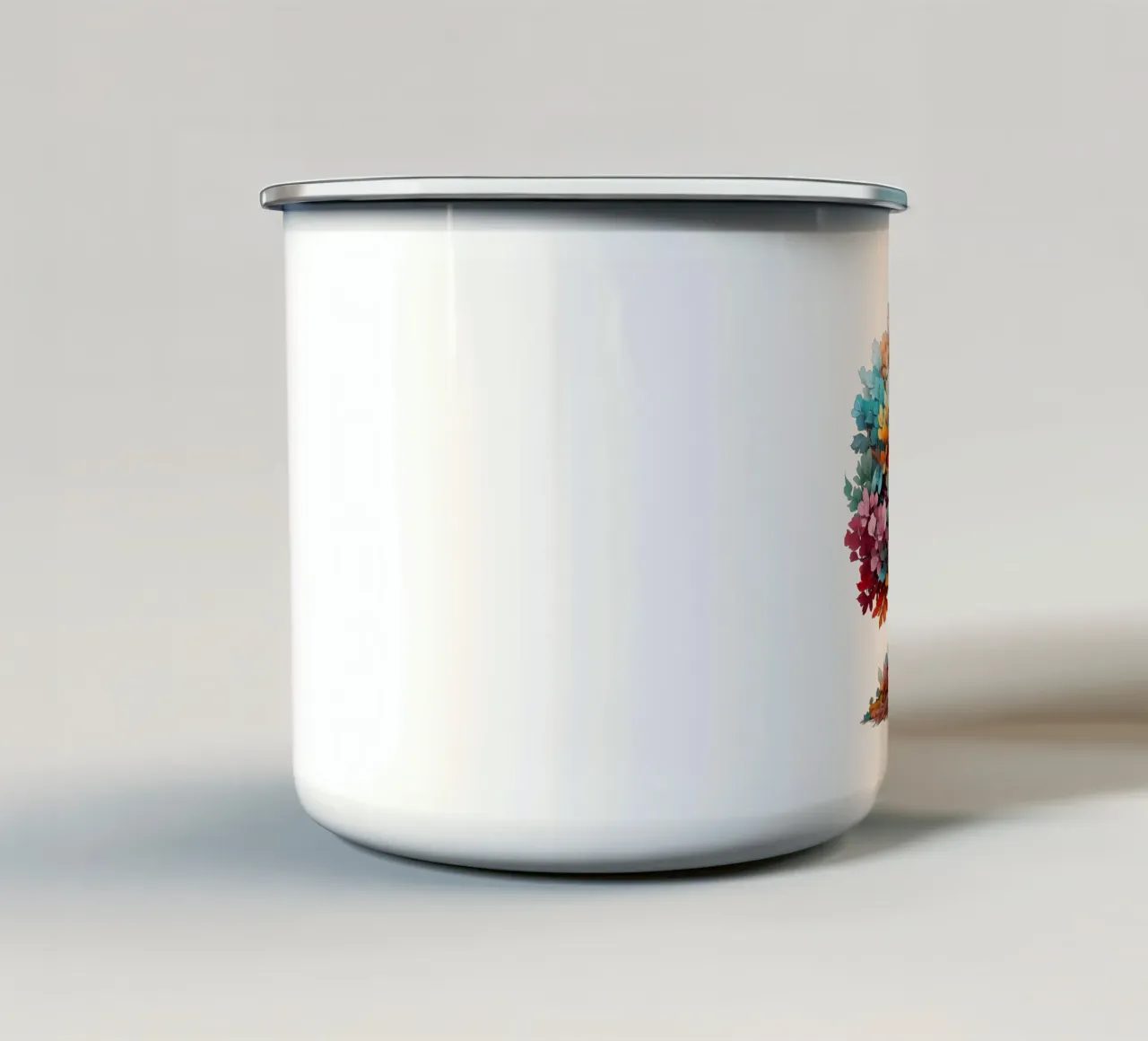 Albero della vita colorato tazza in smalto da Spiritual Touch
