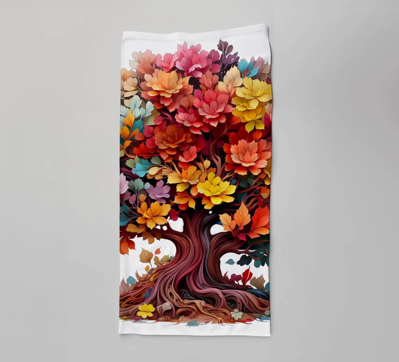 Albero della vita colorato asciugamano da bagno da Spiritual Touch