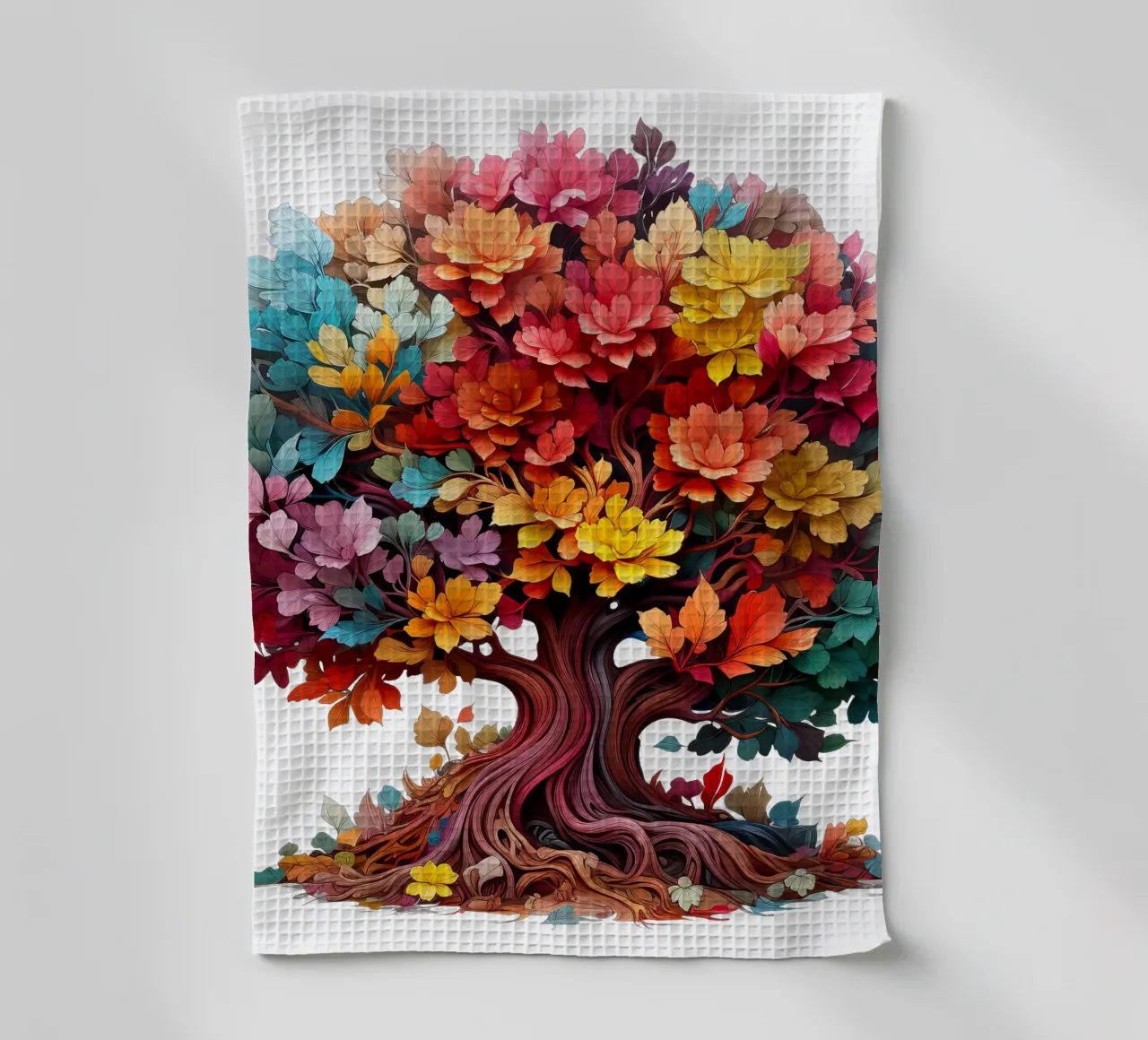 Albero della vita colorato canovaccio da cucina da Spiritual Touch