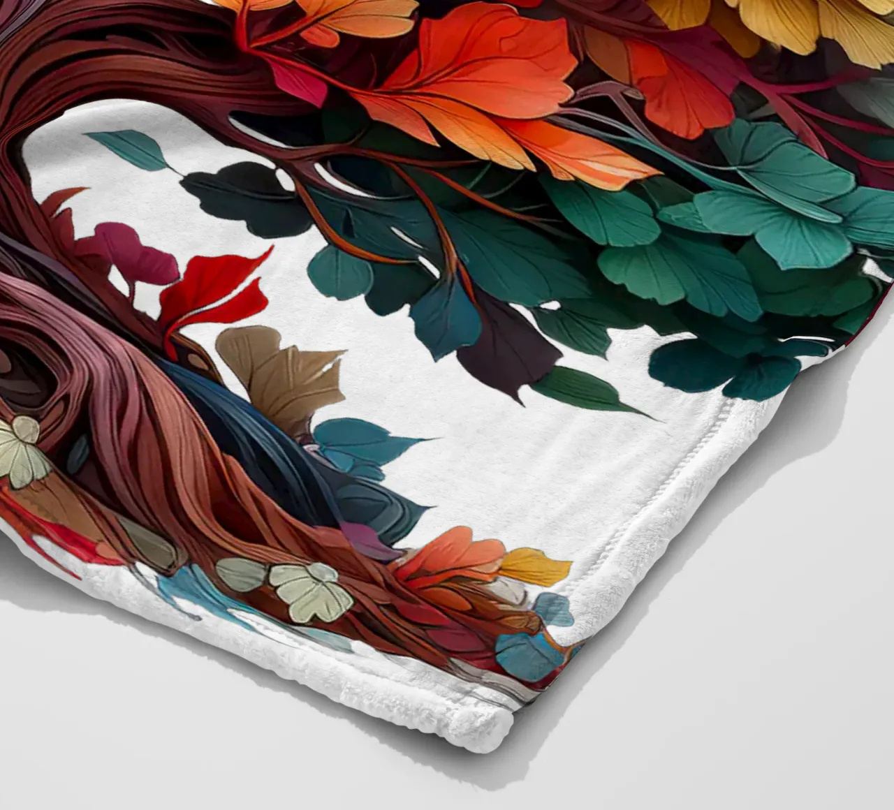 Albero della vita colorato coperta in pile da Spiritual Touch
