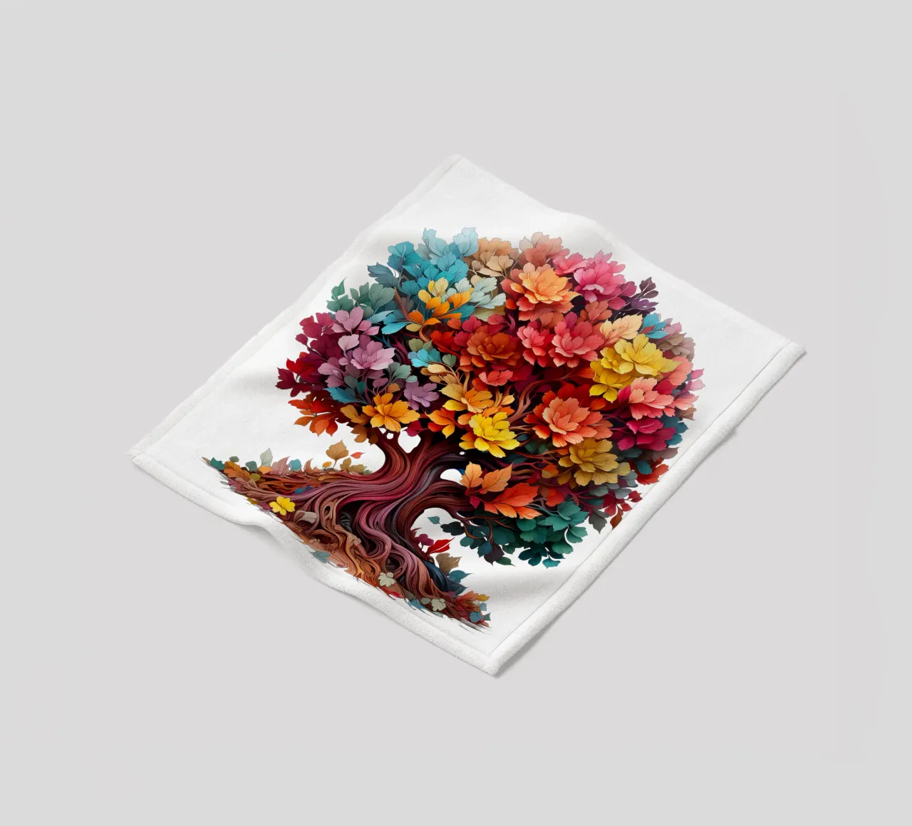 Albero della vita colorato coperta in pile da Spiritual Touch