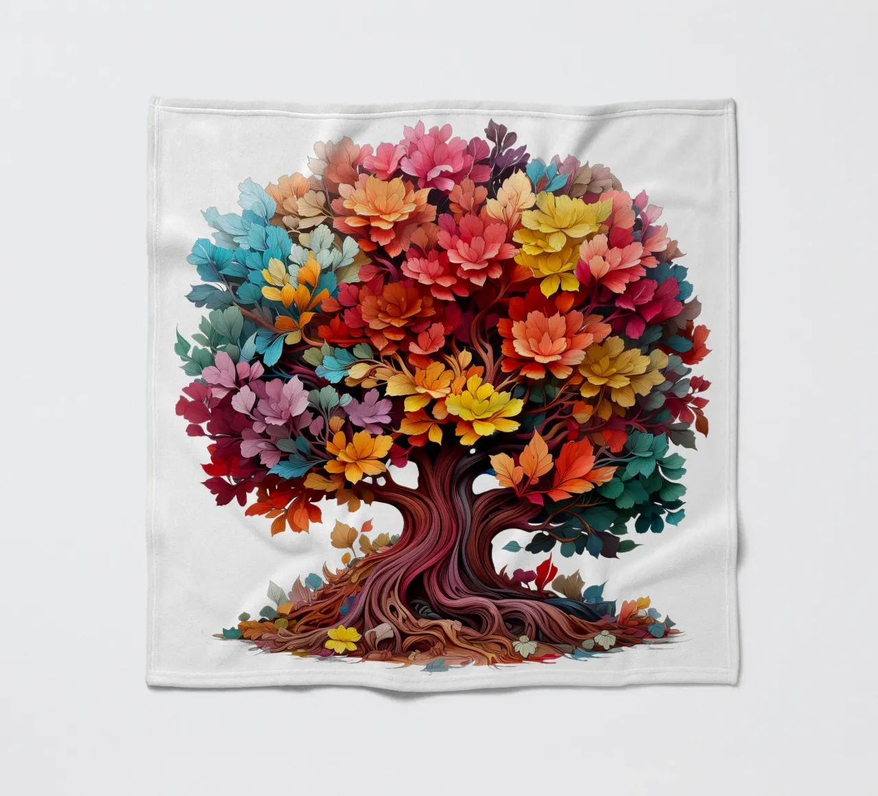 Albero della vita colorato coperta in pile da Spiritual Touch