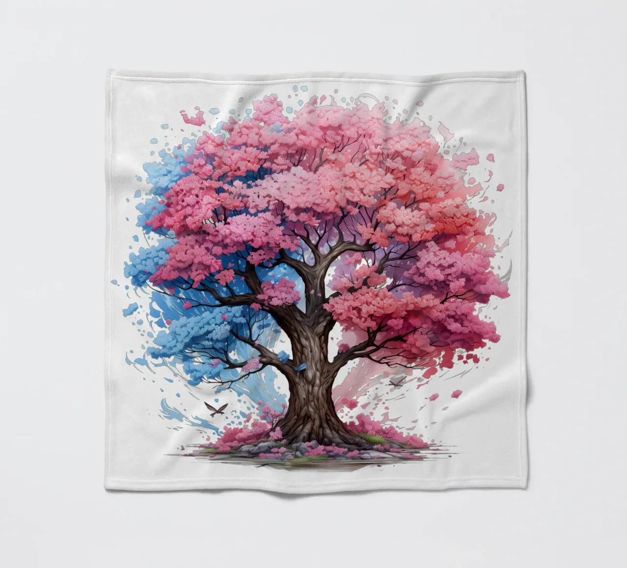 Colorful Tree of Life fleece blanket by Spiritual Touch