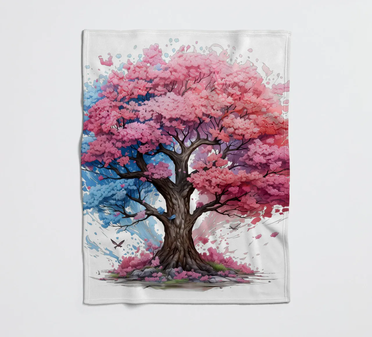 Colorful Tree of Life fleece blanket by Spiritual Touch