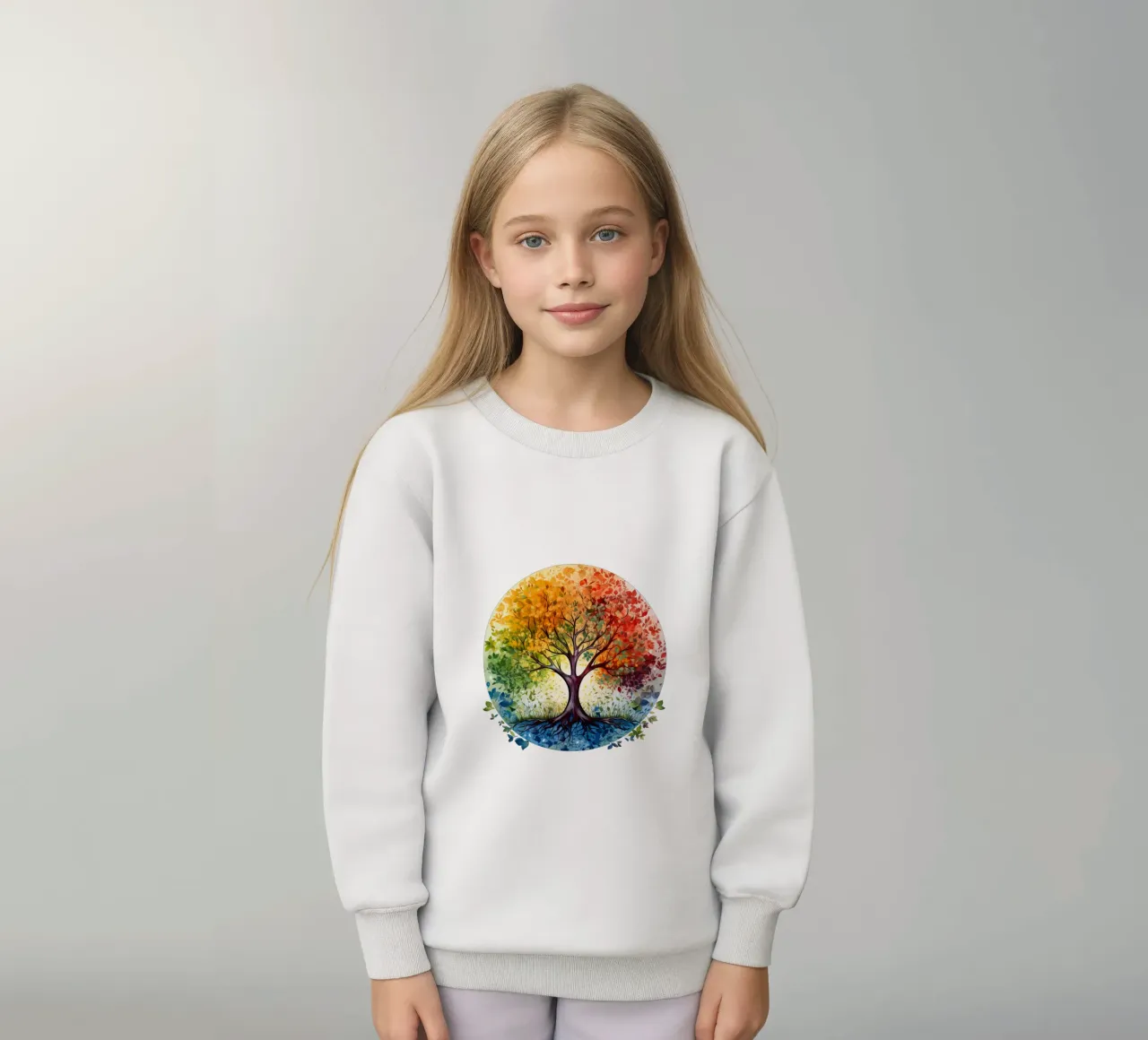 Albero della vita colorato felpa bambino da Spiritual Touch