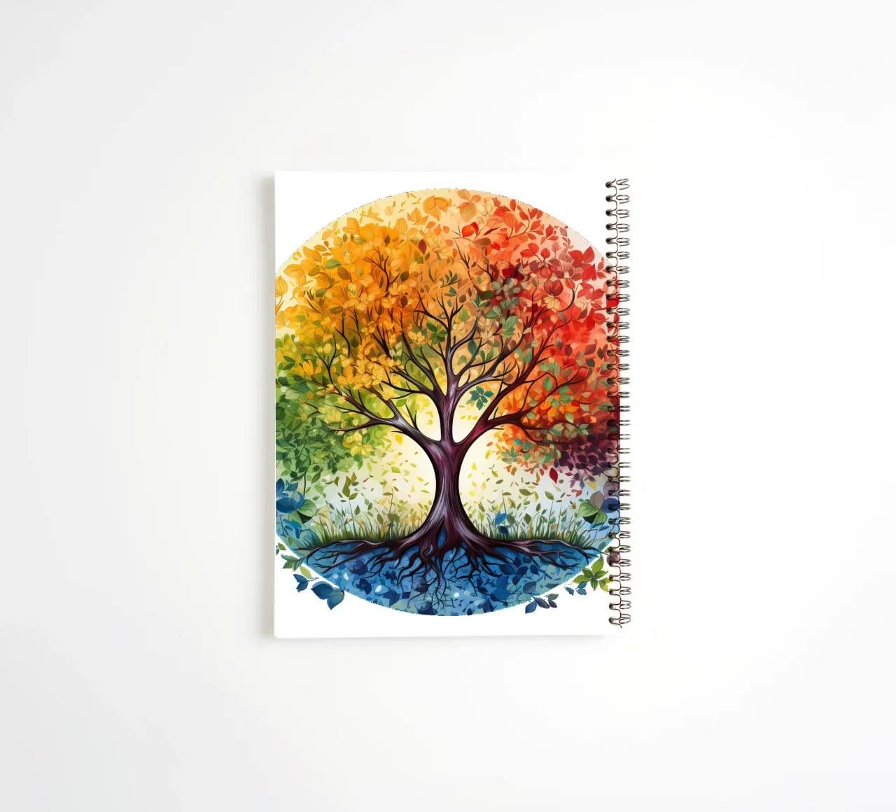 Colorful Tree of Life spiral notebook by Spiritual Touch