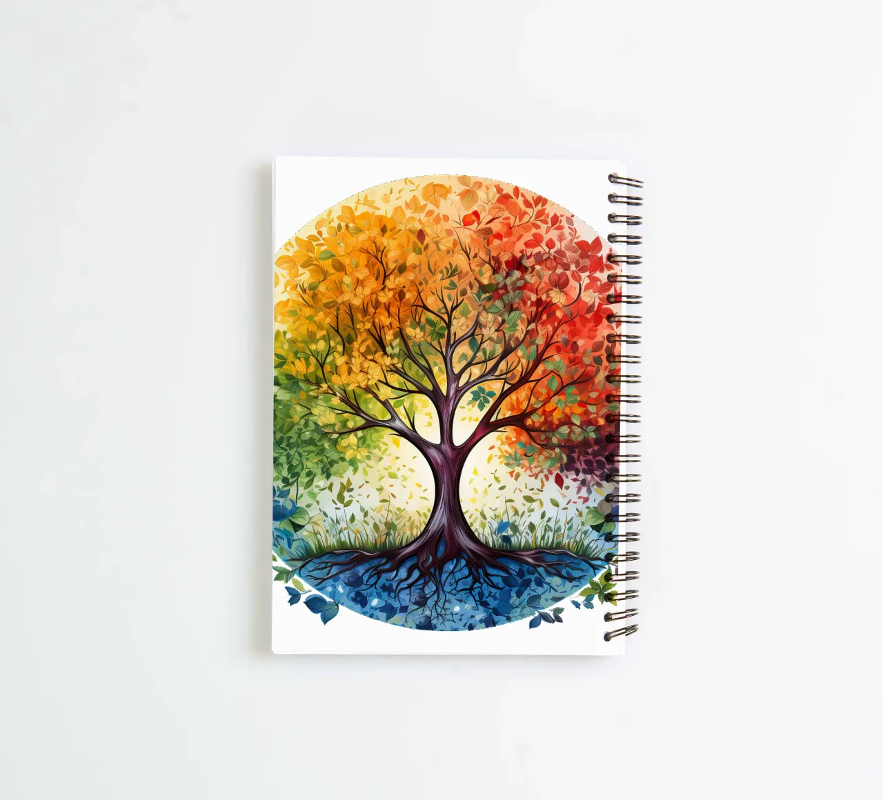 Colorful Tree of Life spiral notebook by Spiritual Touch