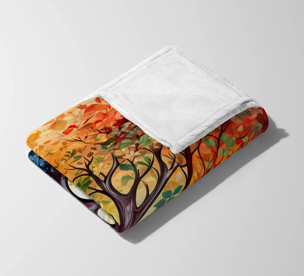 Colorful Tree of Life fleece blanket by Spiritual Touch