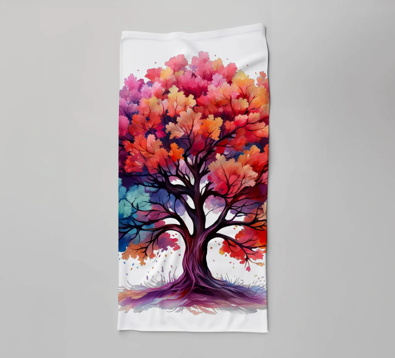 Colorful Tree of Life towel by Spiritual Touch