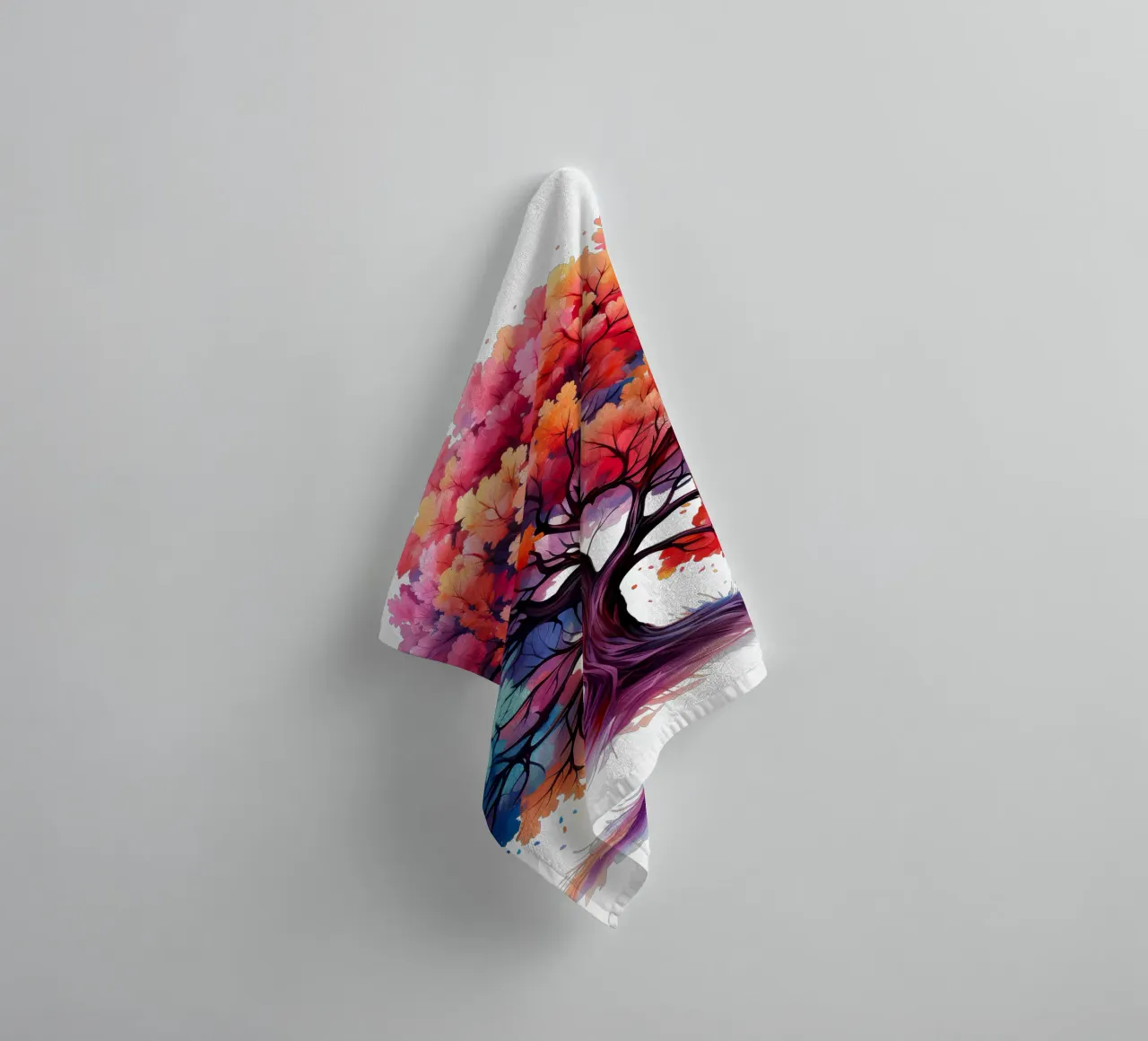 Colorful Tree of Life towel by Spiritual Touch