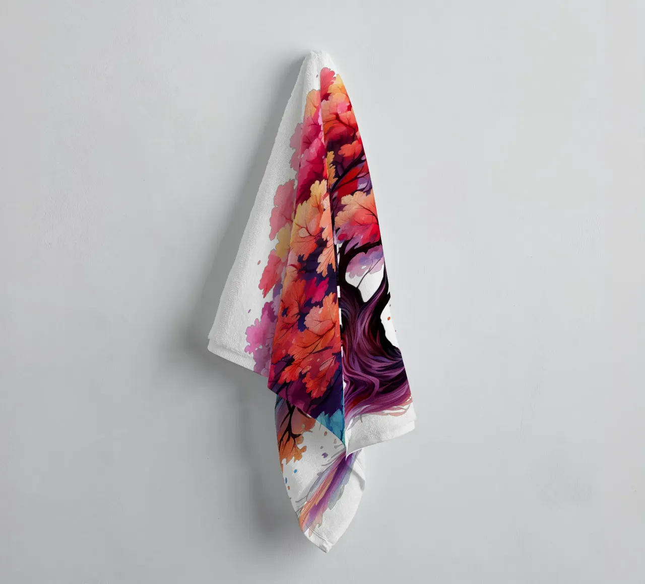 Colorful Tree of Life towel by Spiritual Touch