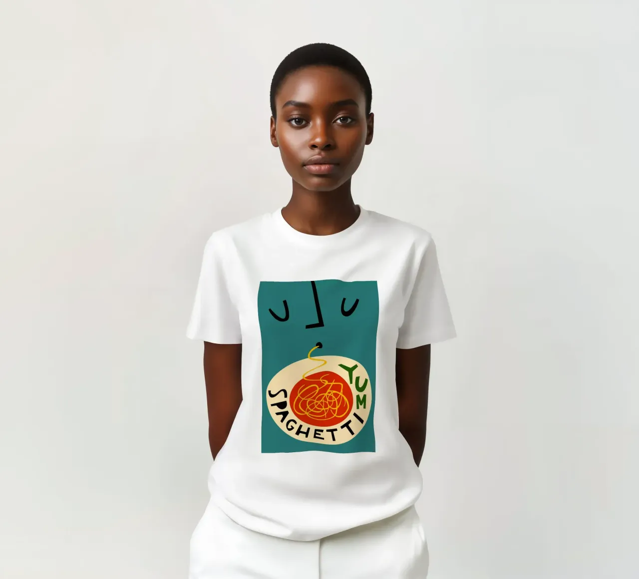 Yum Spaghetti t-shirt da Fox & Velvet
