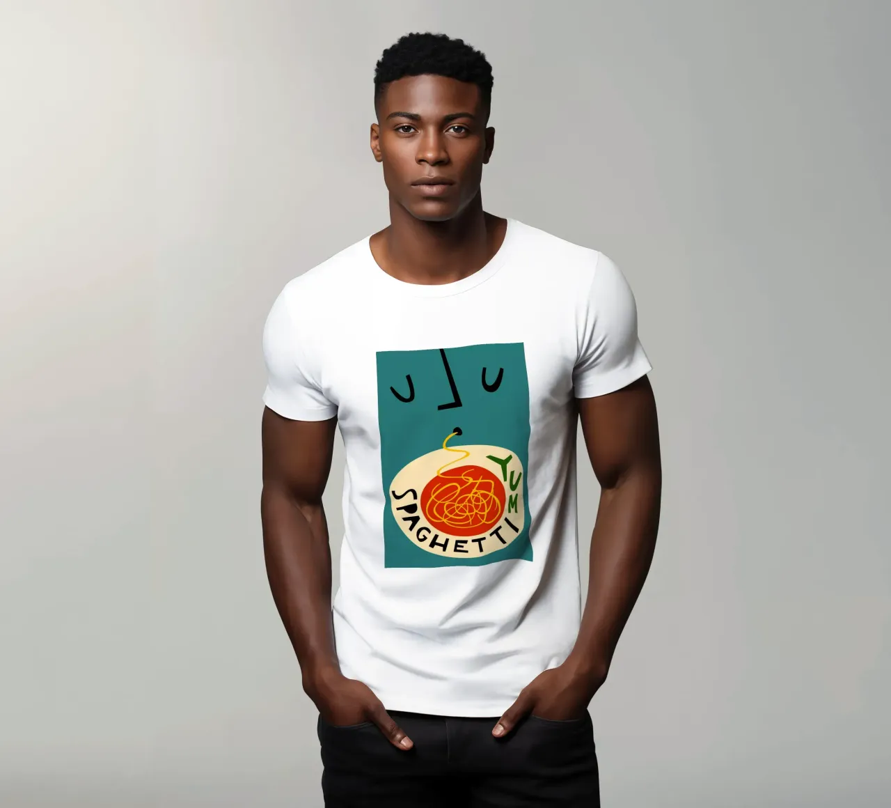 Yum Spaghetti t-shirt da Fox & Velvet