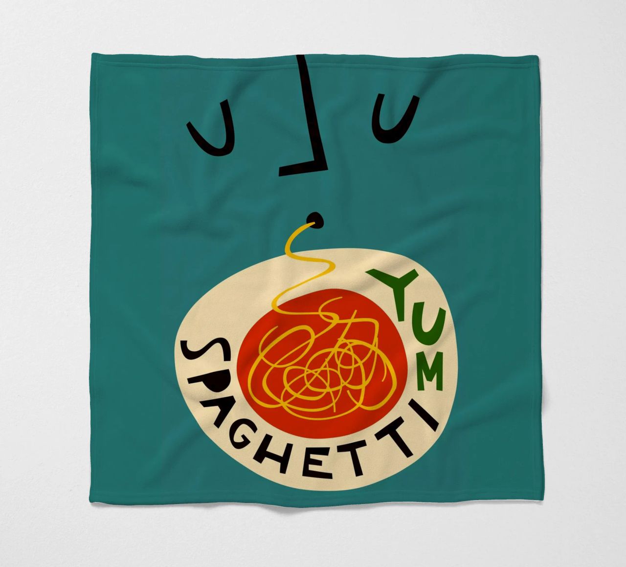 Yum Spaghetti coperta in pile da Fox & Velvet