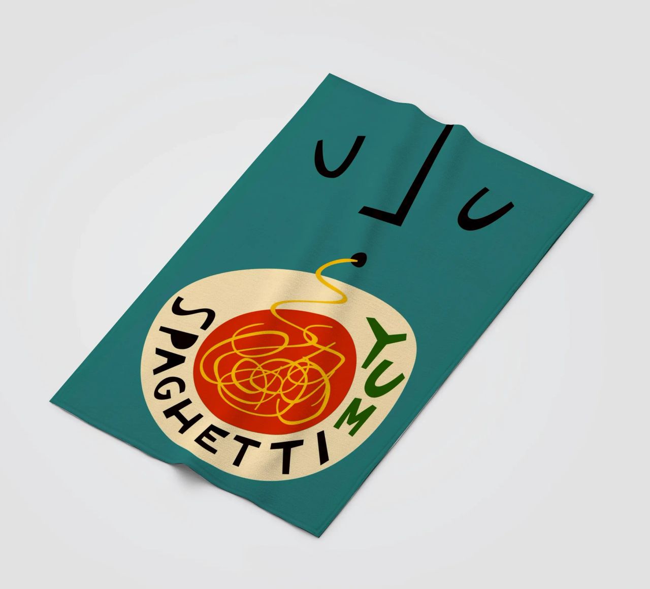 Yum Spaghetti coperta in pile da Fox & Velvet