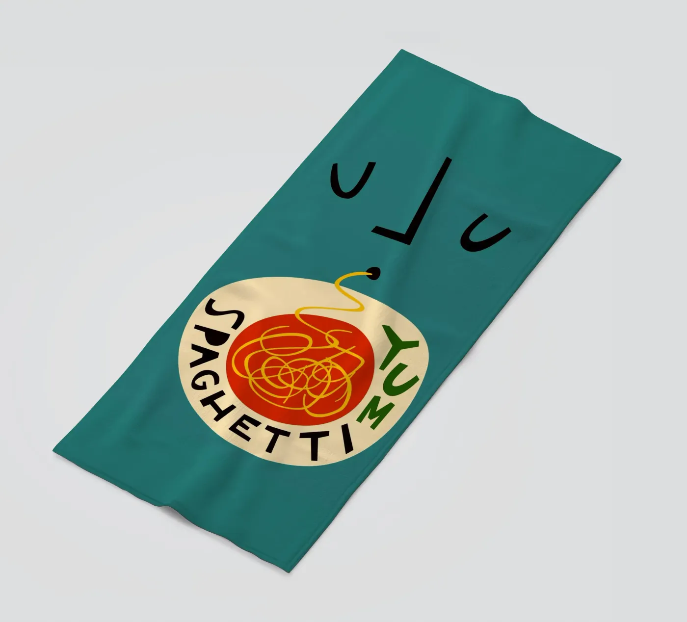 Yum Spaghetti telo mare da Fox & Velvet