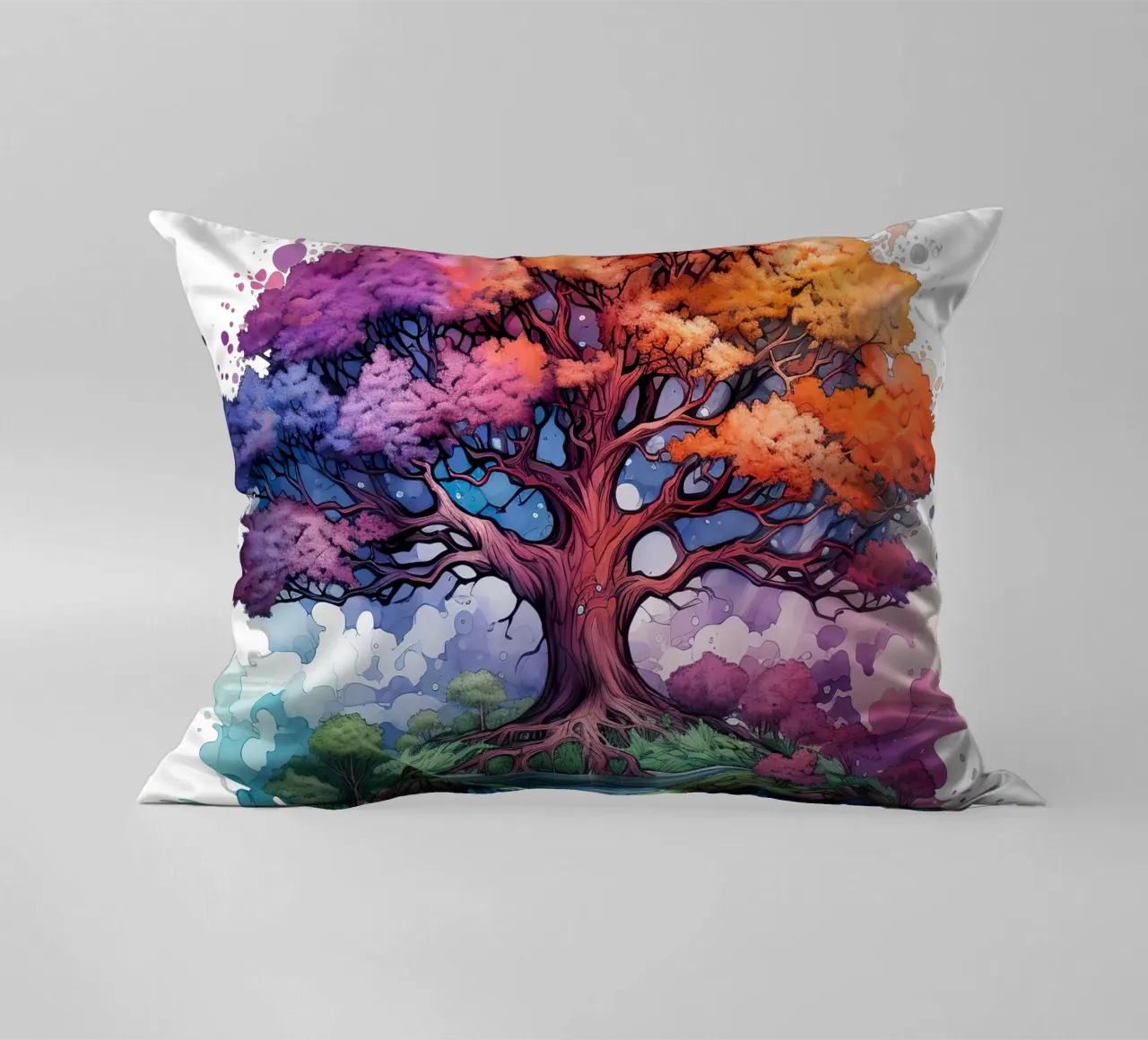 Albero della vita colorato cuscino da Spiritual Touch