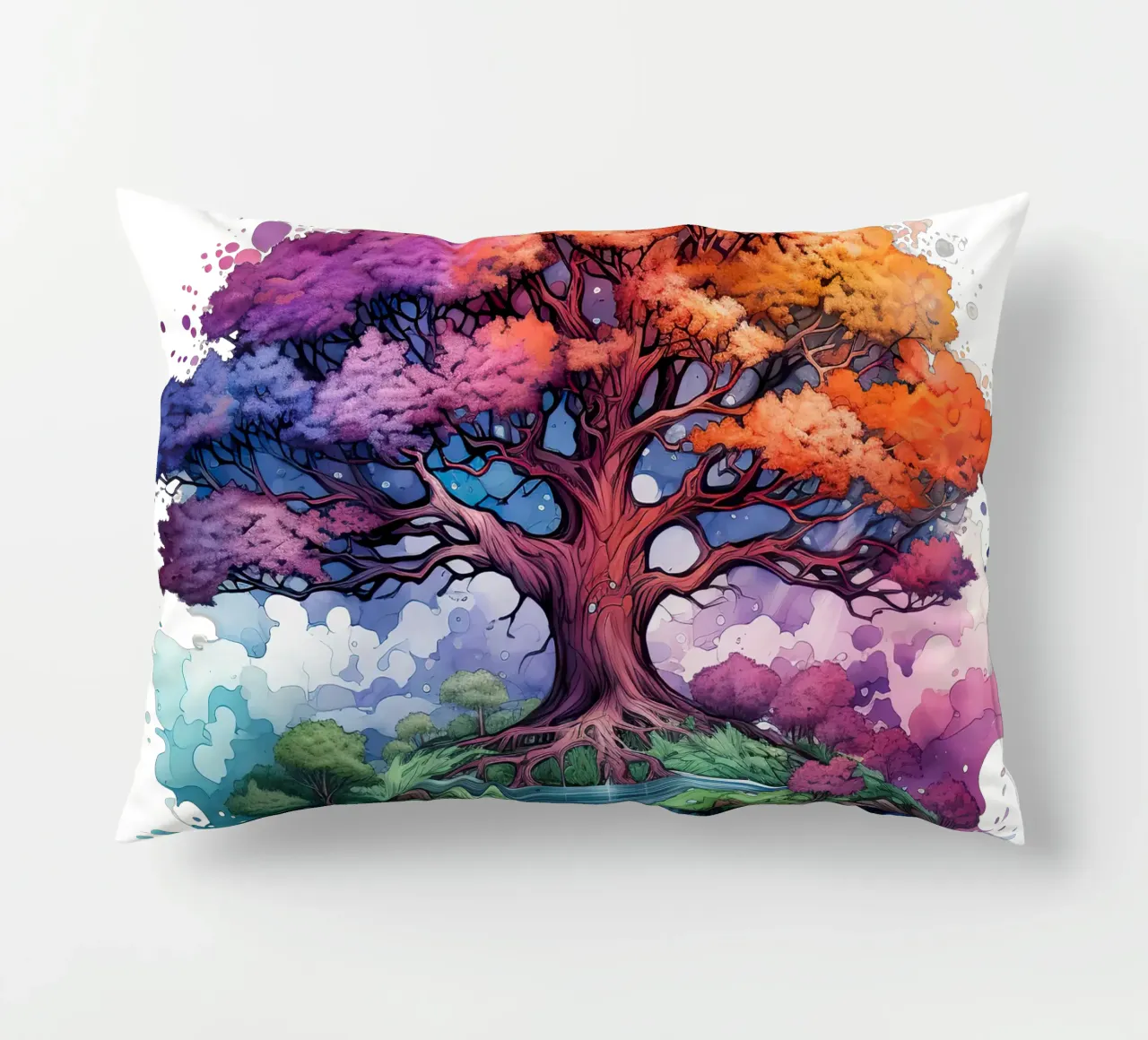 Albero della vita colorato cuscino da Spiritual Touch