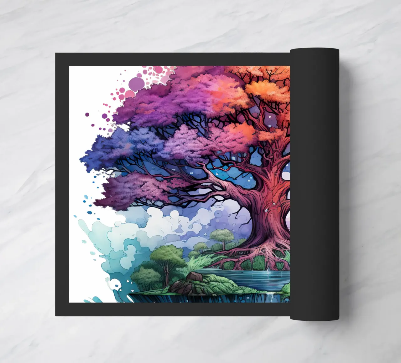 Albero della vita colorato zerbino da Spiritual Touch