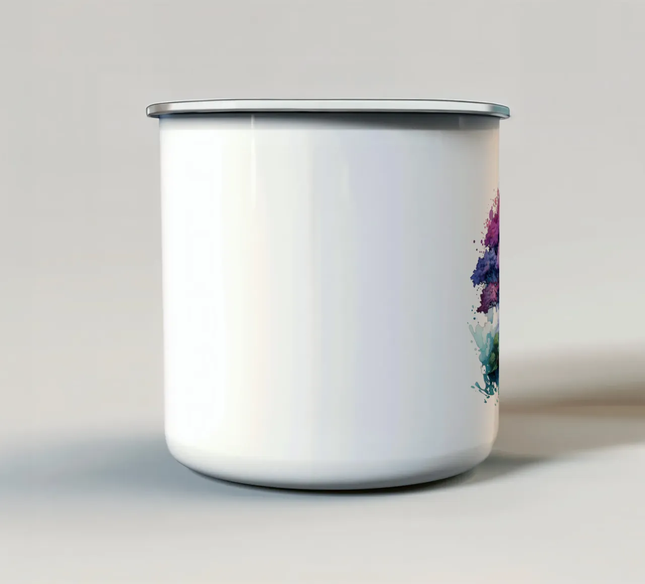 Albero della vita colorato tazza in smalto da Spiritual Touch