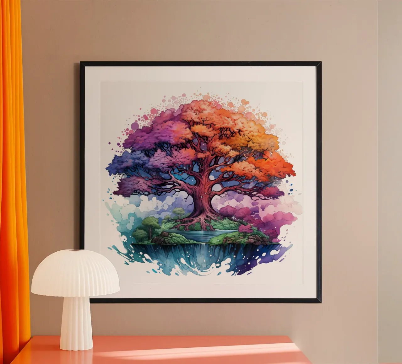 Albero della vita colorato poster da Spiritual Touch