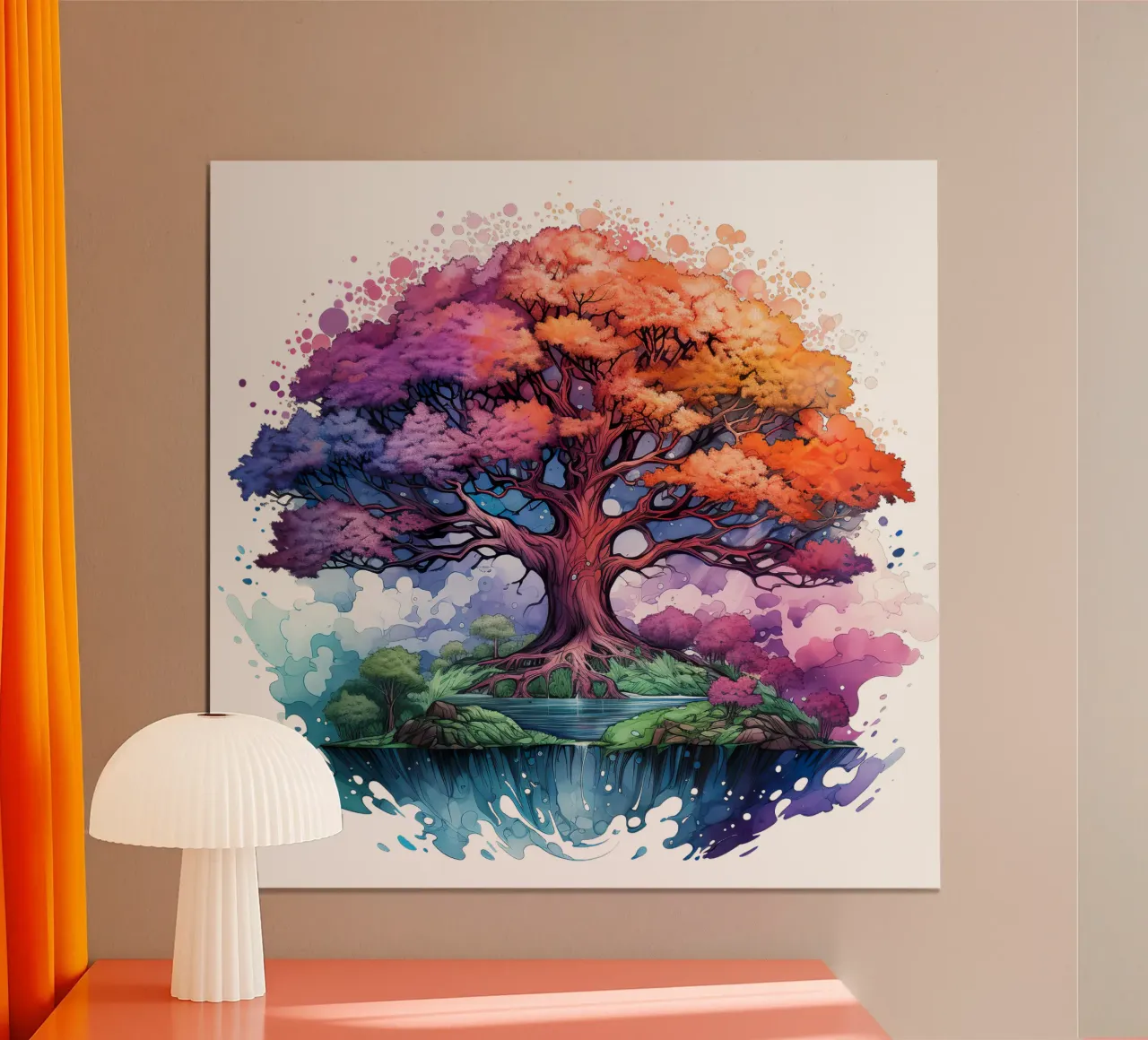 Albero della vita colorato poster da Spiritual Touch