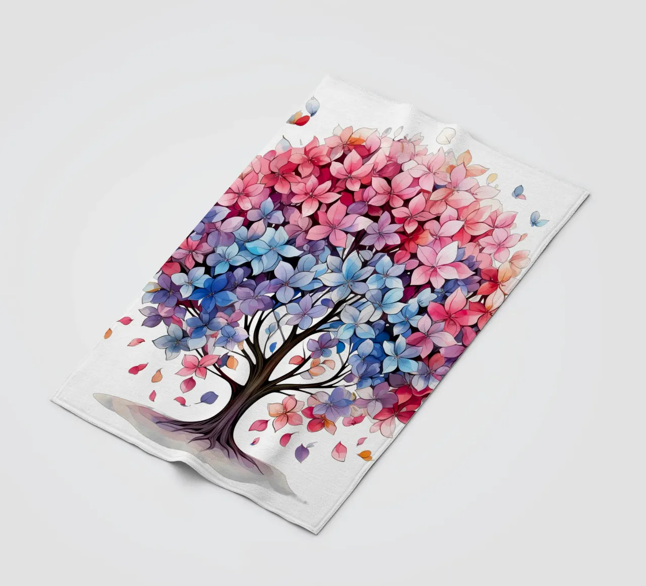 Albero della vita colorato coperta in pile da Spiritual Touch