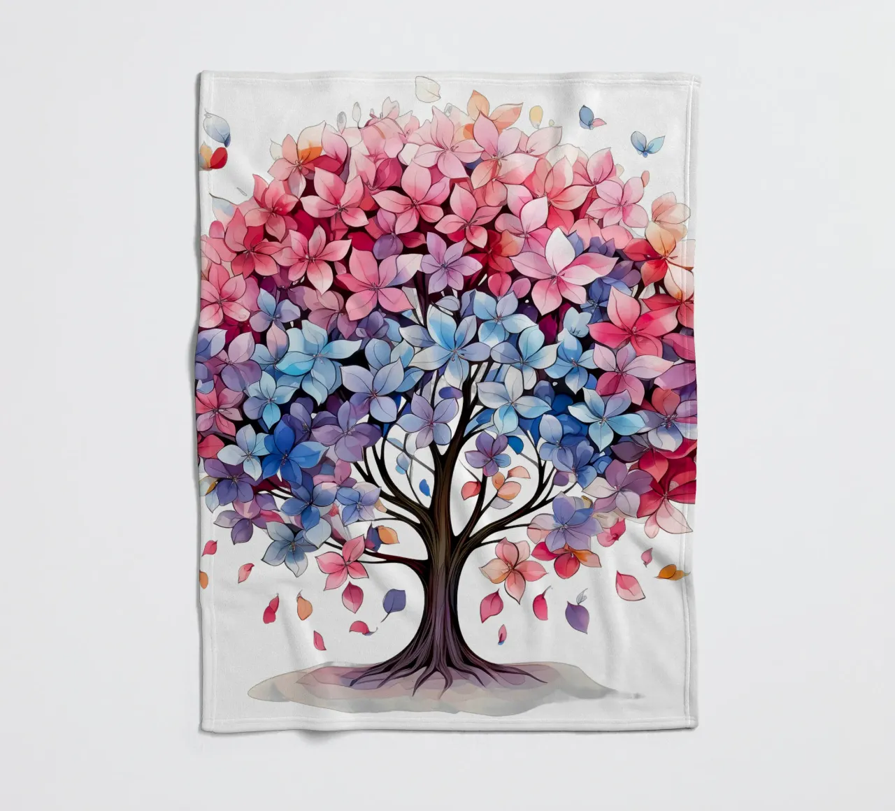 Albero della vita colorato coperta in pile da Spiritual Touch
