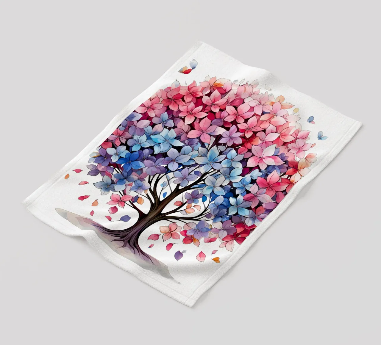 Albero della vita colorato coperta in pile da Spiritual Touch
