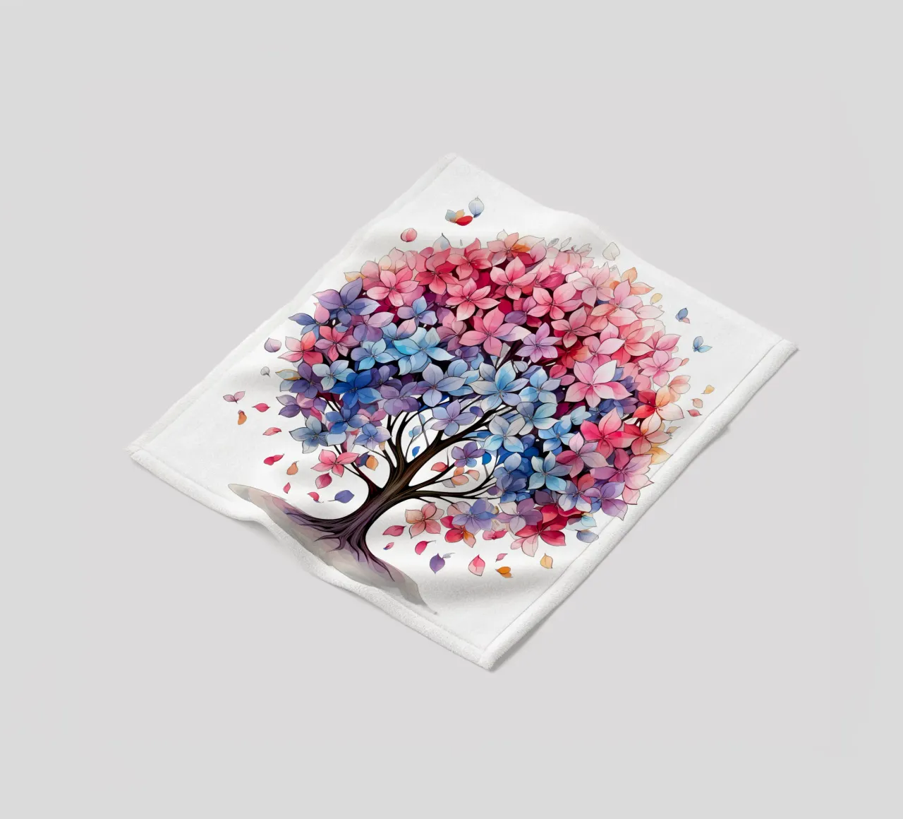 Albero della vita colorato coperta in pile da Spiritual Touch