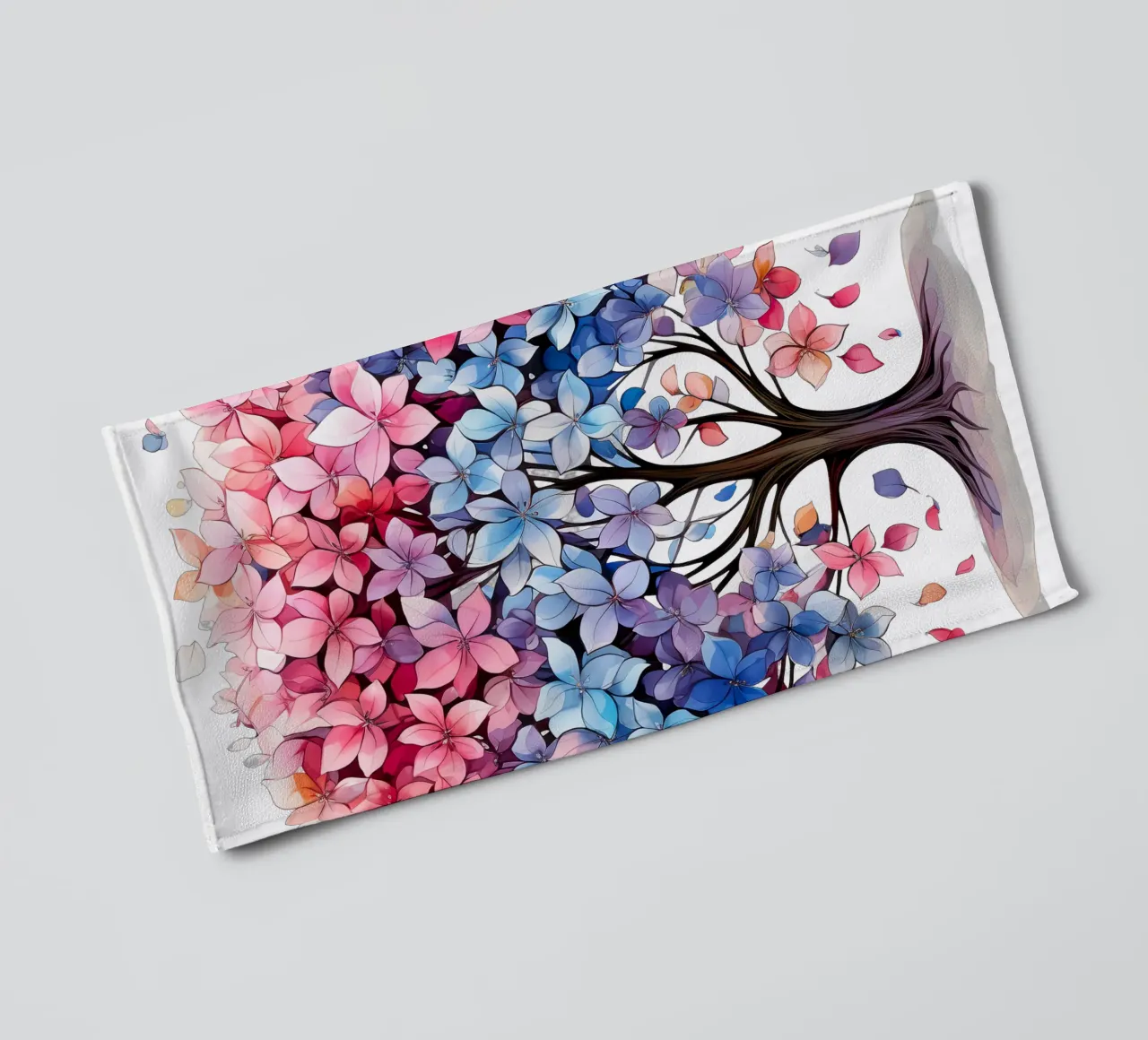 Albero della vita colorato asciugamano da bagno da Spiritual Touch