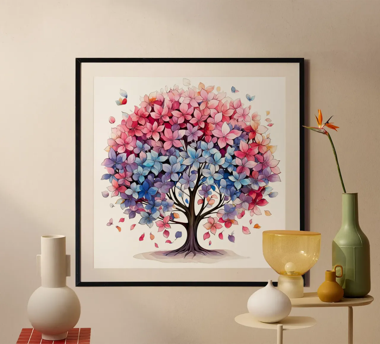 Albero della vita colorato carta hahnemühle da Spiritual Touch