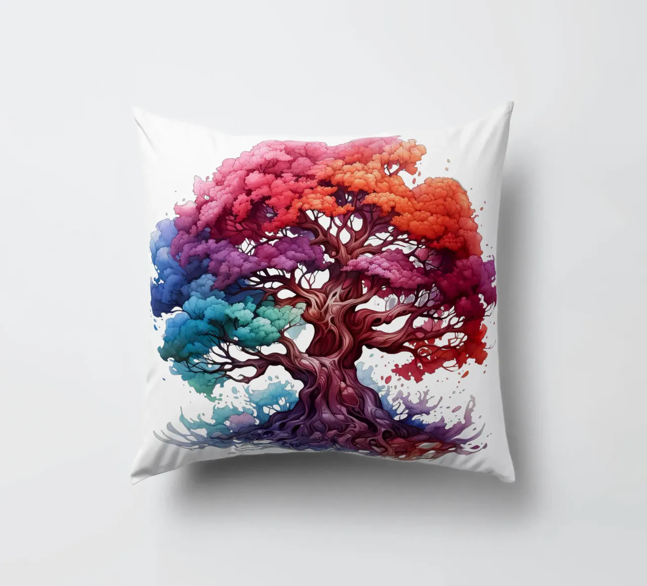 Albero della vita colorato cuscino da Spiritual Touch