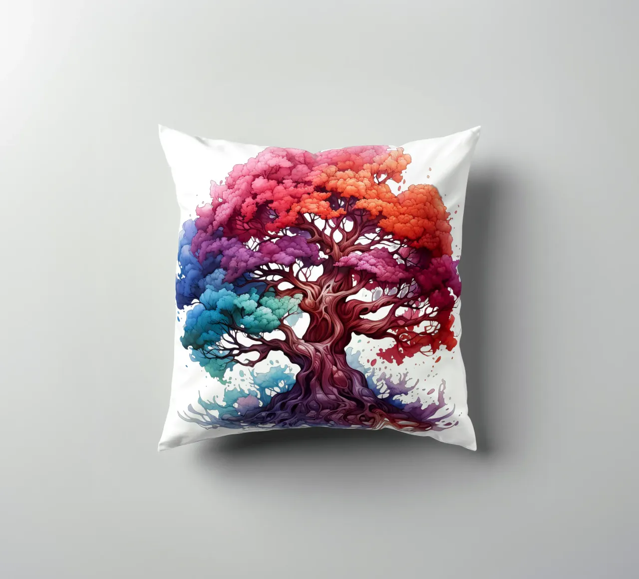 Albero della vita colorato cuscino da Spiritual Touch